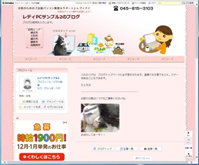 アメブロカスタマイズ・サンプル２