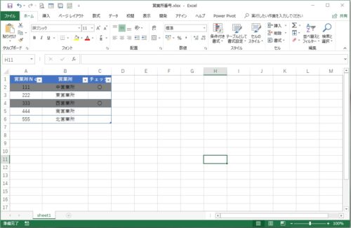 条件付き書式＿列ごとの図